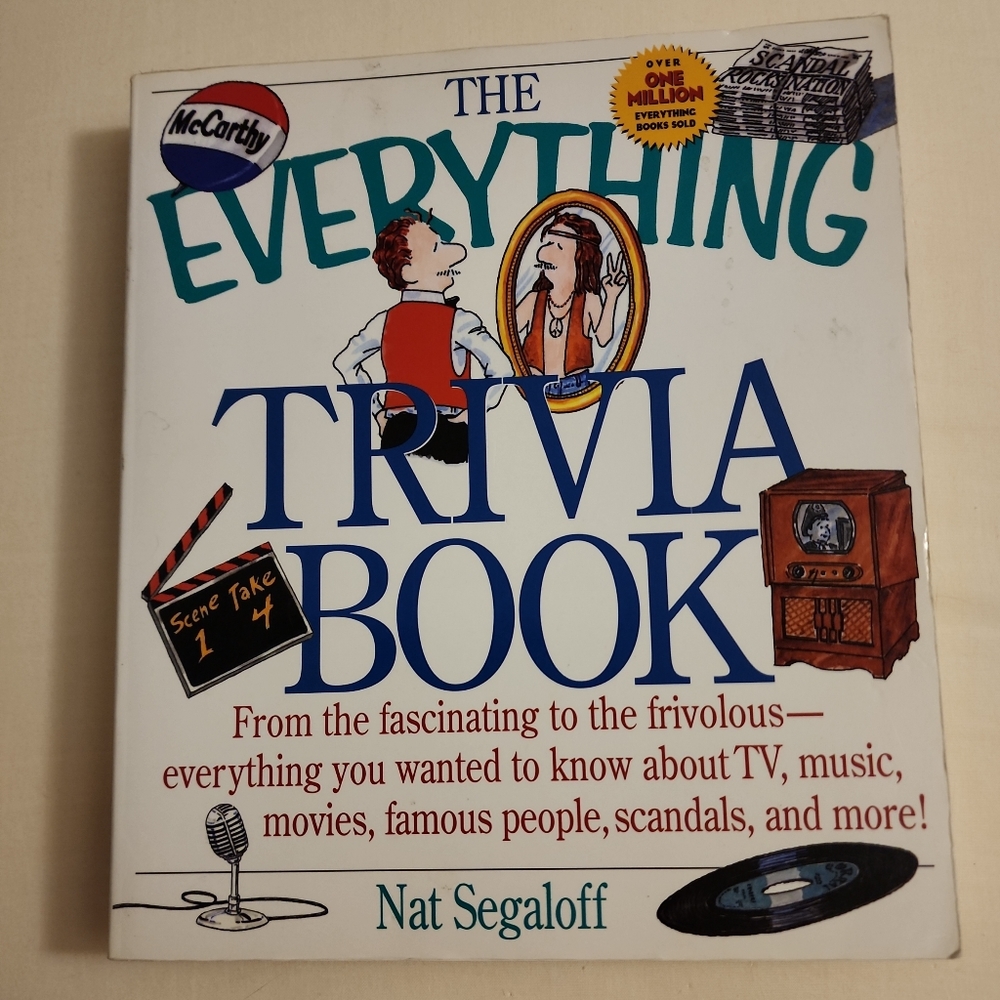 Everything Trivia Book by Nat Segaloff, paperback, preowned
